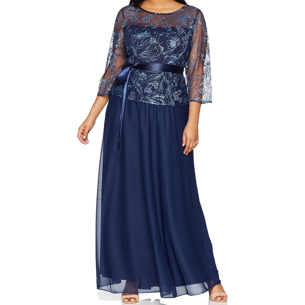 NEW Emma Street Women's Plus Size Glitter Mesh 18W